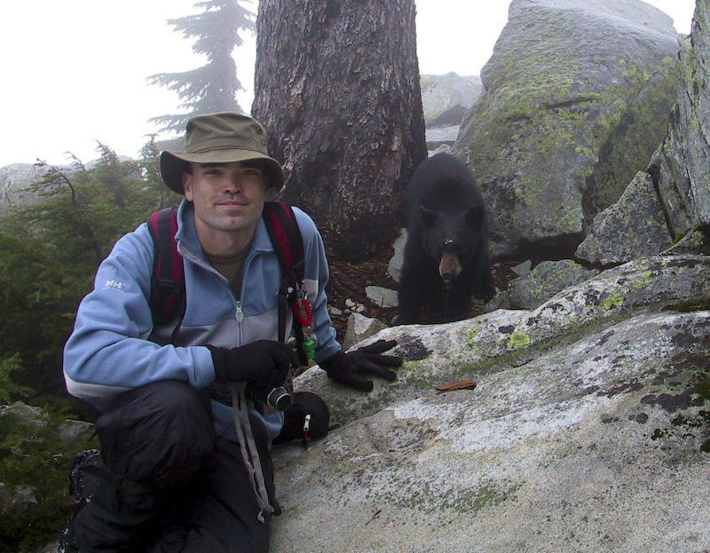 Me And A Black Bear Cub